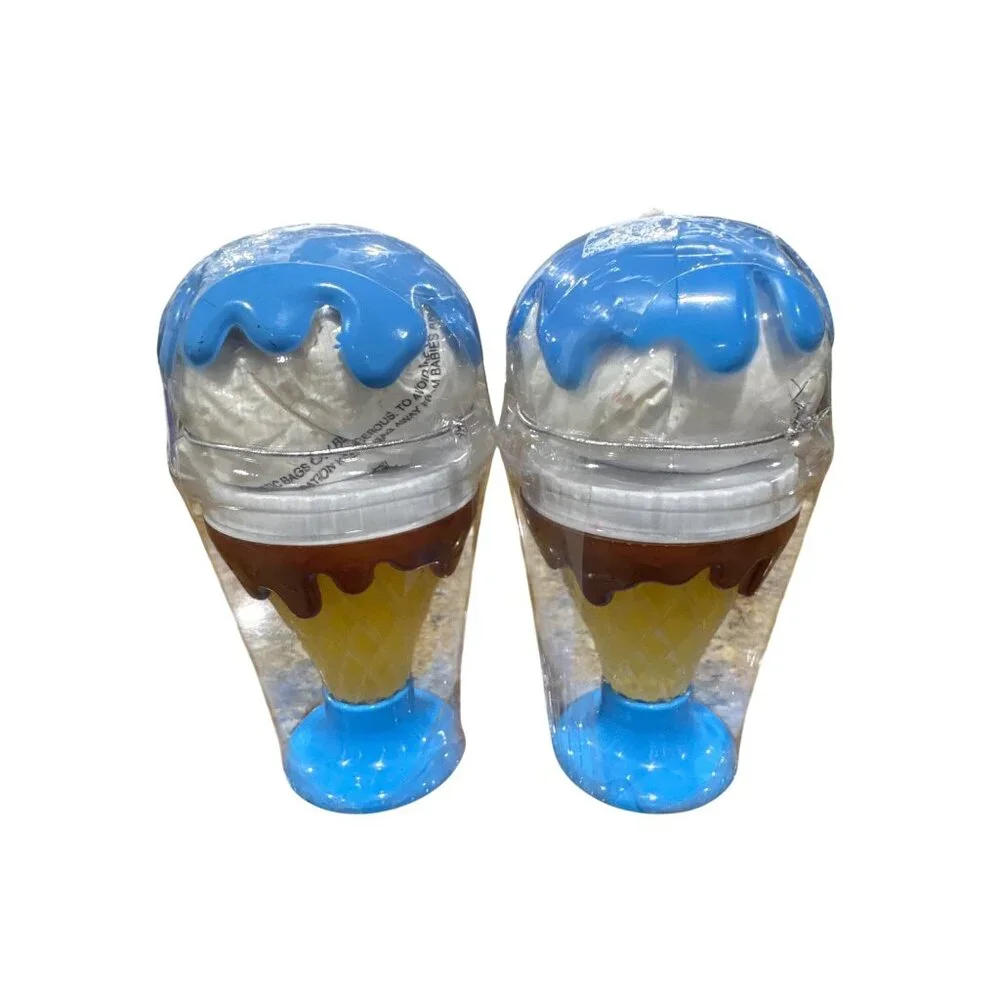 CRA-Z-SLIMY Set of 2 - Cotton Candy Scented Ice Cream Cone Glitter & Butter Slim